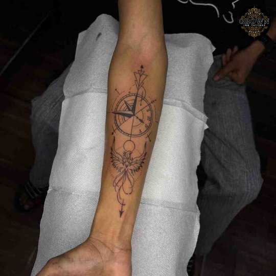 Fine line tattoo flowers